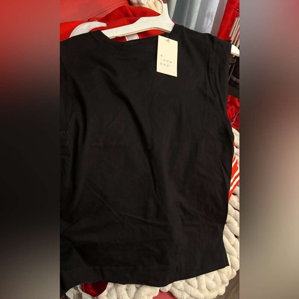 a new day Black Sleeveless Top